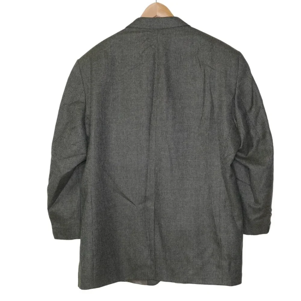 Lauren Ralph Lauren Men's Blazer Sz 48R Green-ish New Wool Tiny Dots Preppy EUC